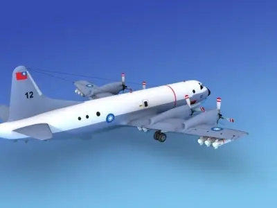 Lockheed P-3 Orion ROC 3D model