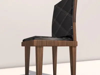 Chair modern dining Low-poly 3D model