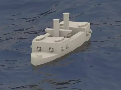 Brazilian Ironclad Cabral 3D print model