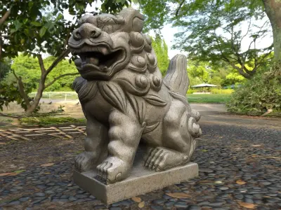 Japanese Komainu 3D model