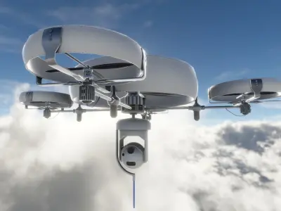 spy Drone Low-poly 3D model