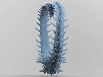 Alien Dragon Tail Curved  3D model