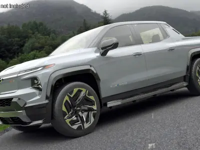 Chevrolet Silverado EV 2024 Gray 3D model
