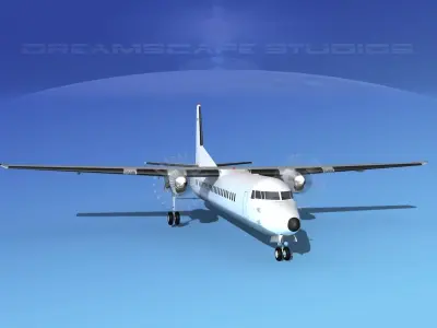 Fokker F-60 Unmarked 1 3D model