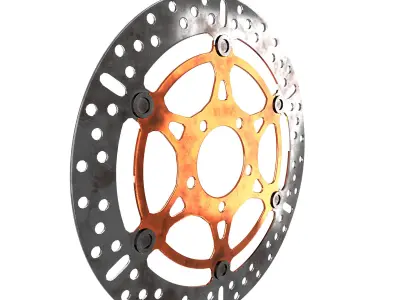 Motorcycle brake disc 3D model