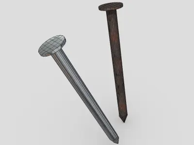 CC0 - Nail Free low-poly 3D model