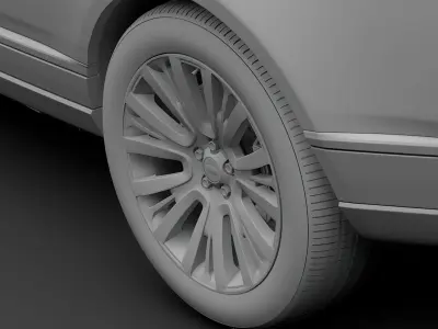 Range Rover SV Autobiography 2018 wheel 3D model