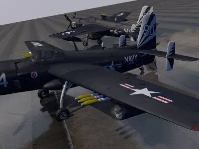 Grumman AF Guardian 3D model