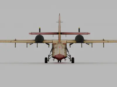 Canadair CL-215 1969 3D model