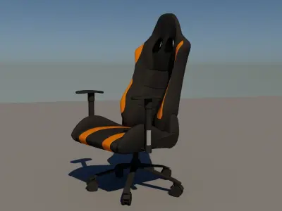 Low Poly Gaming Chair 3D Model  Free low-poly 3D model