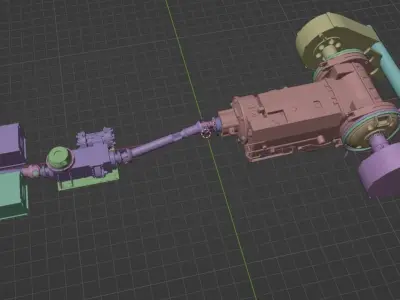 Panzerkampfwagen V Panther transmission 3D model