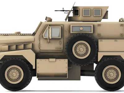 Cougar 4x4 MRAP H 2005 3D model