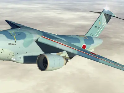 JASDF Kawasaki C-2 Cargo Plane  revised edition 3D model