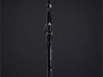 Corrupted Fantasy Greatsword Low-poly 3D model