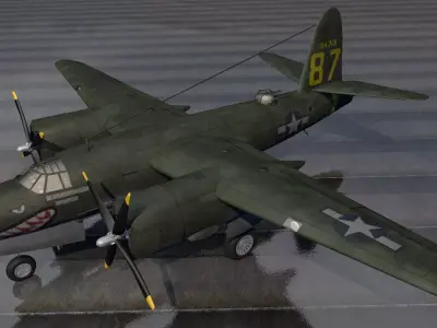 Martin B-26C Marauder 3D model