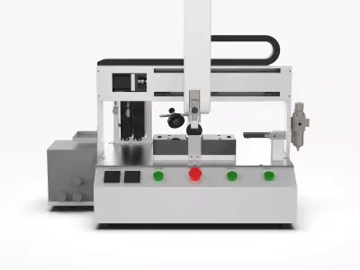 Semi Automatic Vision Glue Dispenser 3D model