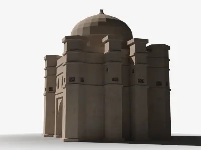 Arab x48 Low-poly 3D model