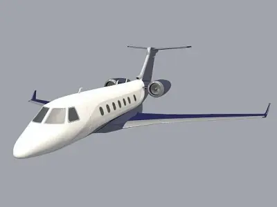 Embraer Legacy 500 private jet 3D model