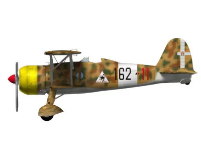 Fiat CR42 Falco 3D model