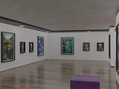 Art Gallery Free low-poly 3D model