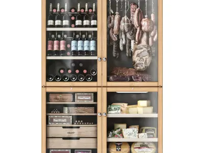 Cantina fridge 3D model