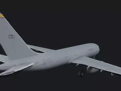 Military Aerial Refueling Tanker Aircraft 3D Model 3D model