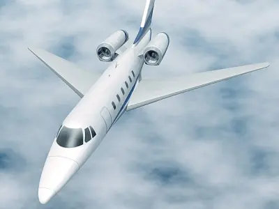 Cessna Citation X business jet 3D model