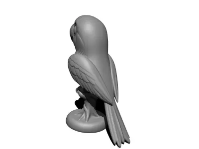 cartoon parrot 3D print model