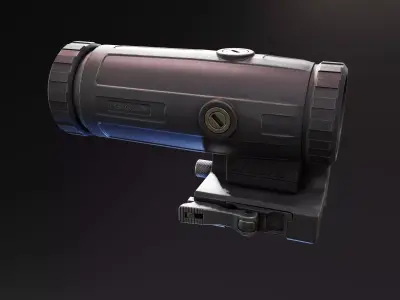 Holosun XM3 Magnifier Low-poly 3D model