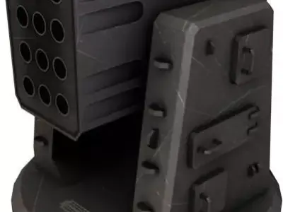 Typhoon Launcher Low-poly 3D model