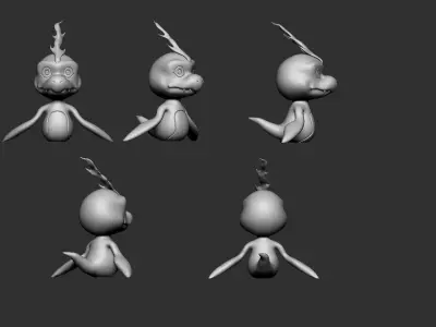 Bukamon toy dinosaur Free 3D print model