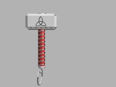 Mjolnir thor hammer 3D model buy