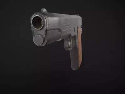 Colt 911 Low-poly 3D model