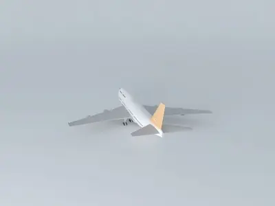 Airplane in Guarulhos Airport 3D model