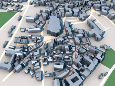 Saint-Lazare Cathedral Autun France 3D model