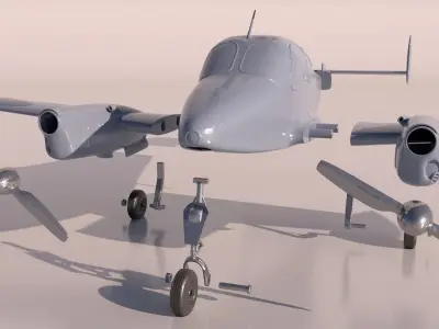 Airplane L-200 Morava for 3Dprint 3D print model