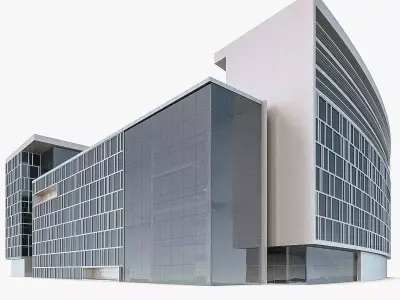 Office Building 03 Low-poly 3D model