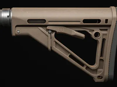 ButtStock Low-poly 3D model