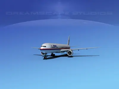 Boeing 777-300 Malaysia 3D model
