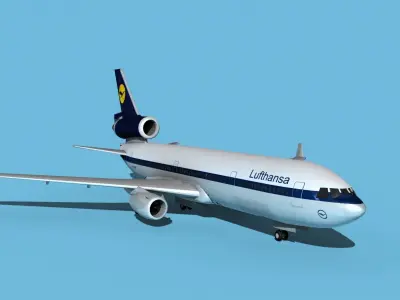 McDonnell Douglas MD-11 Lufthansa 3D model