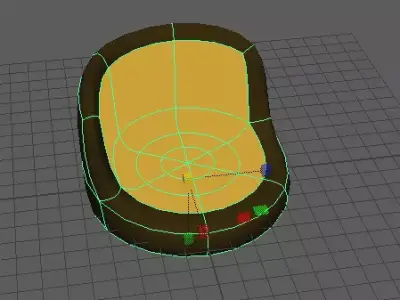 sofa and 6 more objects 3D model