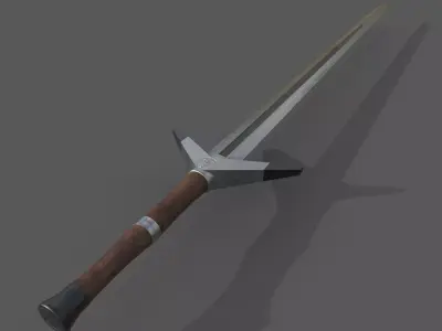 Two-handed sword 3D model purchase
