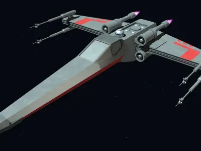 Star Wars - X Wing Low-poly 3D model