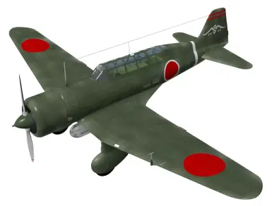 Mitsubishi Ki15 Babs 3D model