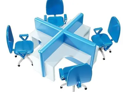 Fabulous Modular Workstation 3D model