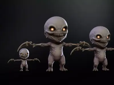ChibiMonster3Pack2 Low-poly 3D model