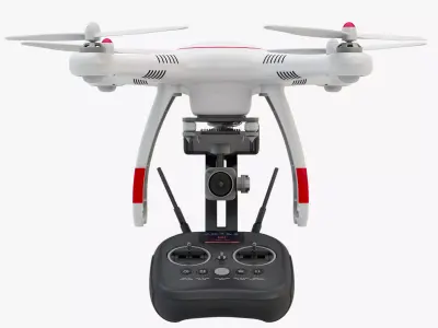Drone Autel Robotics X-Star and Controller 8K 3D model