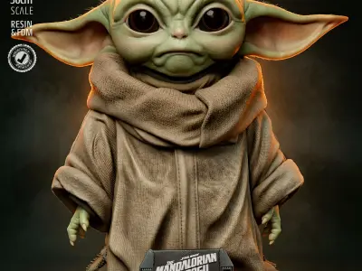 STAR WARS Grogu Portrait Bust 3D print model
