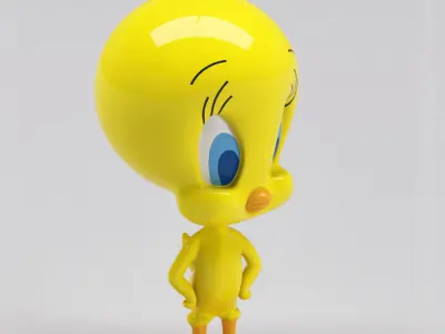 Tweety bird Free 3D model