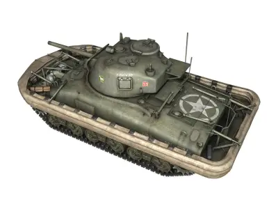 M4 Sherman MK III - Duplex Drive  3D model